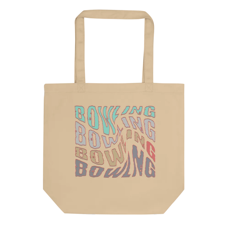 Mess Swirl Bowling Wavy Colorful Tote Bag product image (1)