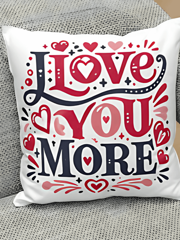 “I Love You More” Memorial Square Pillow Cover PNG – 300 DPI Sublimation Design – Digital Download – Remembrance Pillowcase Artwork product image (1)