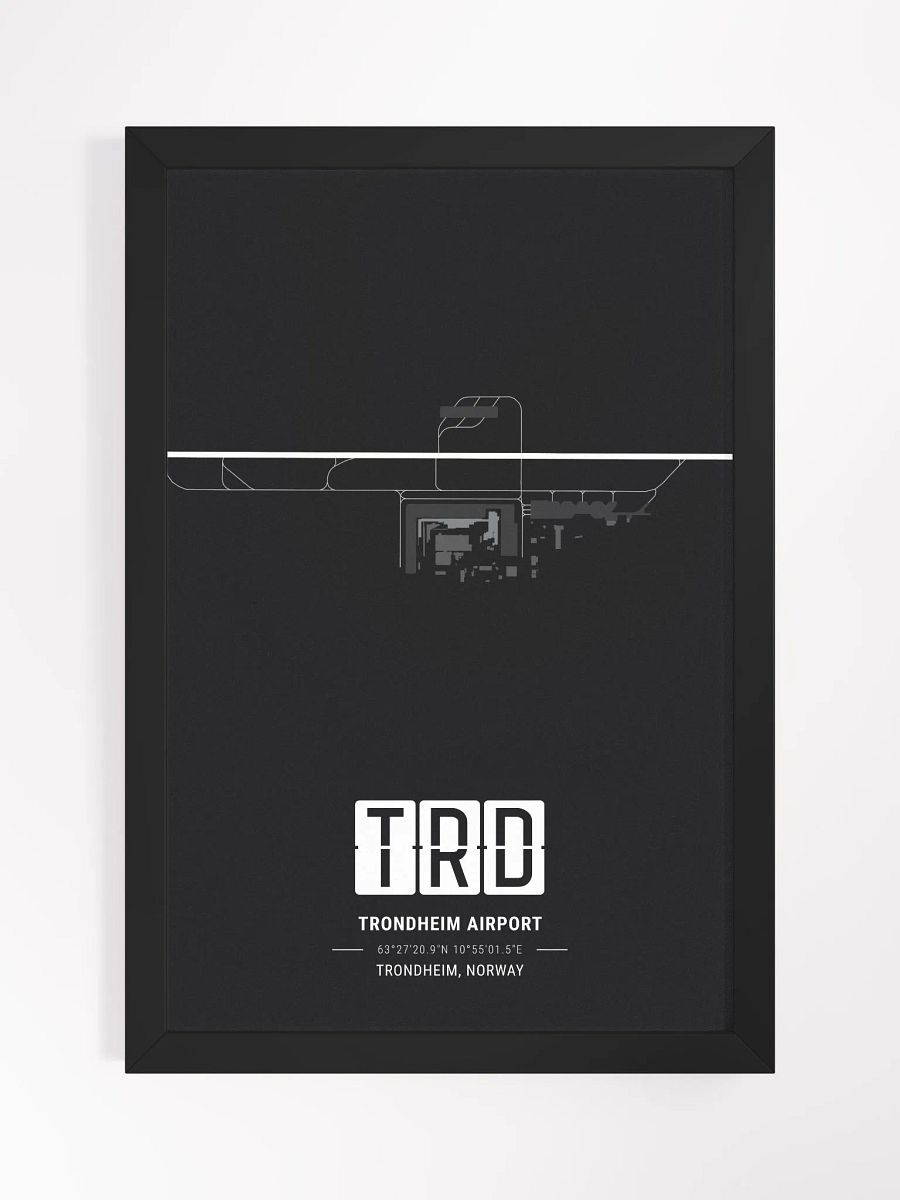 Framed Airport TRD Premium Map On Matt Paper product image (1)