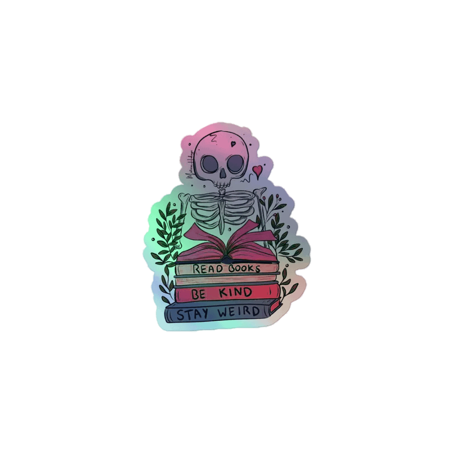 Read, Be Kind, and Stay Weird Sticker product image (1)