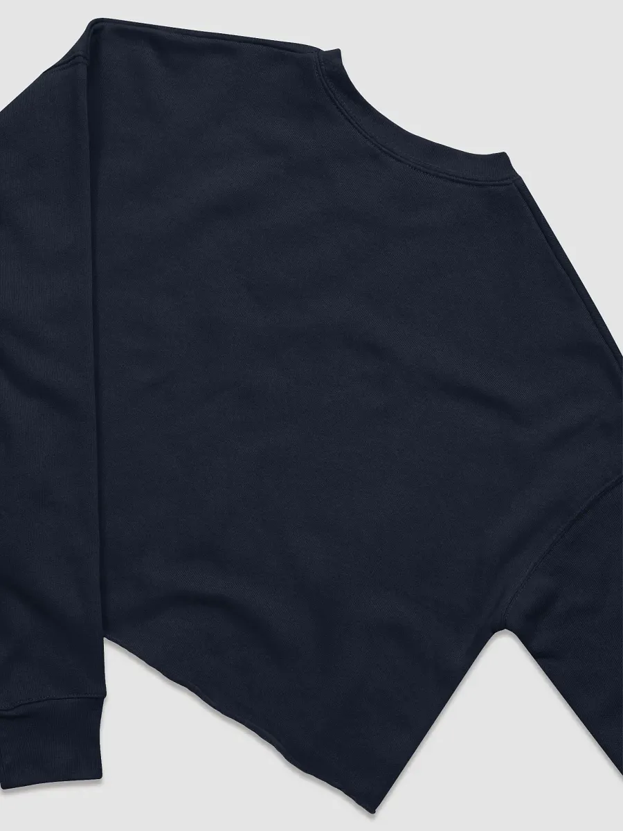BUSY-BRAINED (lined design, #BDCAEF) Women's Fleece Crop Sweatshirt product image (20)