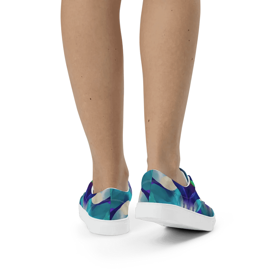 Ethereal Waves Women's Canvas Shoes product image (10)