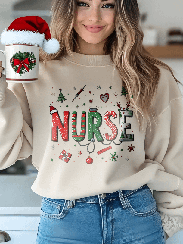 Nurse Christmas Sweatshirt product image (1)