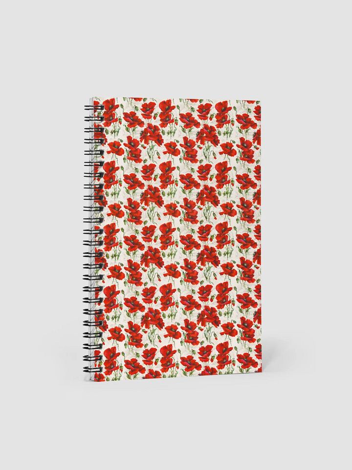 Vintage Poppy Spiral Notebook product image (1)