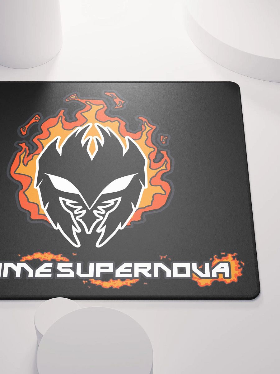 Mask Icon v2 (Black) Gaming Mousepad (Black) product image (5)