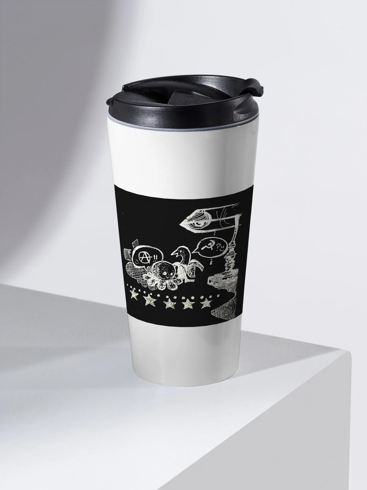 Cthulhu Swims Left Travel Mug product image (2)