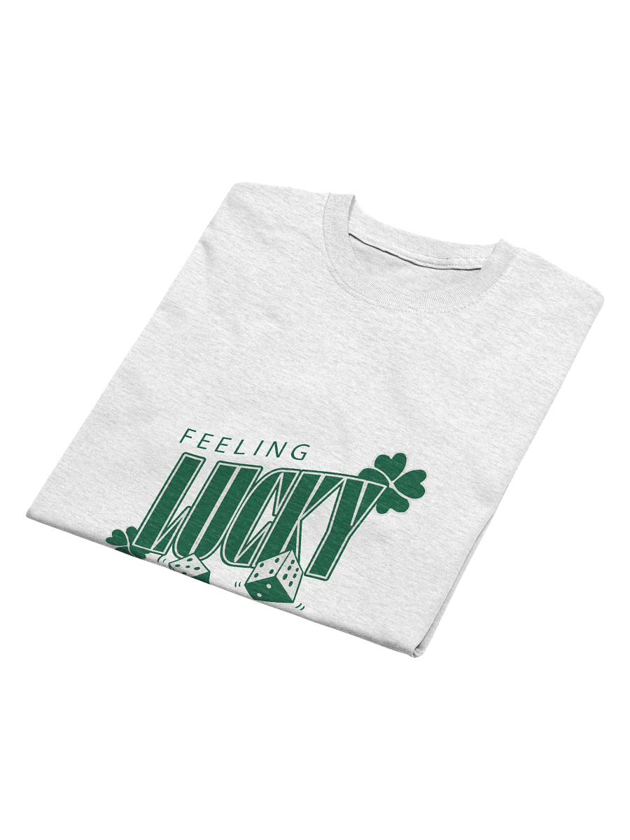 Feeling Lucky T-Shirt | Minimalist St. Patrick’s Day Dice & Shamrock Tee product image (4)