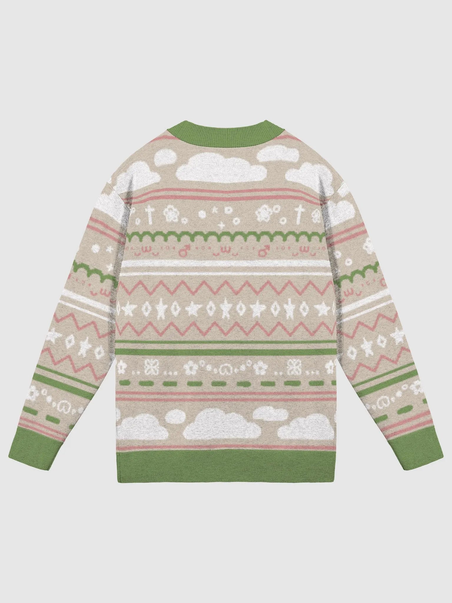 Cloudy Christmas Cardigan - Beige product image (8)