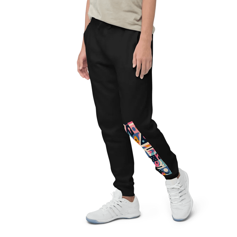 Funky Fusion: Cutout Collage: Unisex Fleece Joggers product image (19)