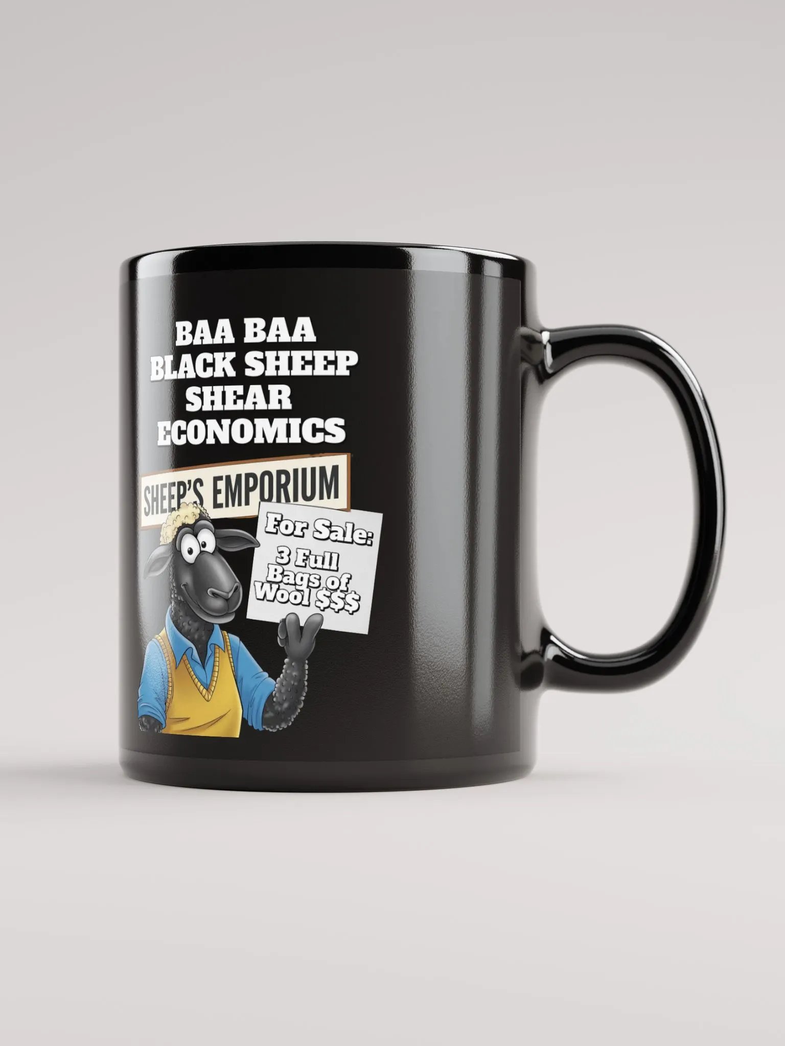 Baa Baa Black Sheep - The Entrepreneur - Funny Black Coffee Mug product image (10)