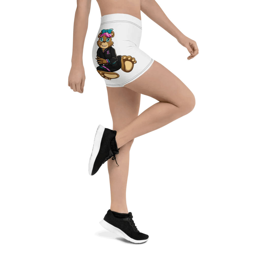 Sitting Girl Bear White Shorts product image (4)