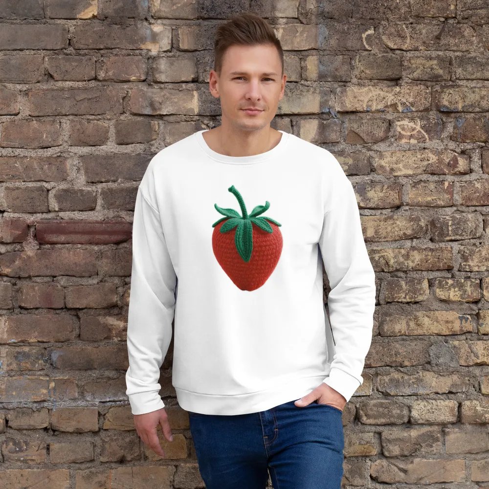 CozyAvocado Recycled Unisex Sweatshirt Strawberry #1 product image (12)