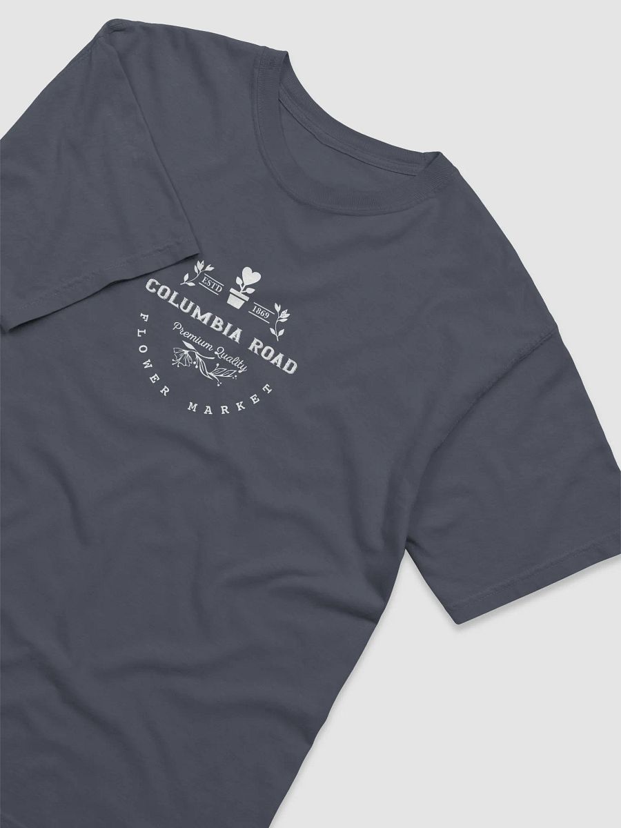 Columbia Road Market Heavyweight Cotton T-Shirt (Denim Blue) product image (3)