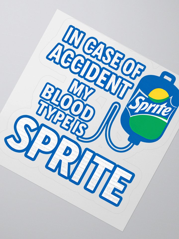 Sprite Blood Type Kiss Cut Stickers product image (6)