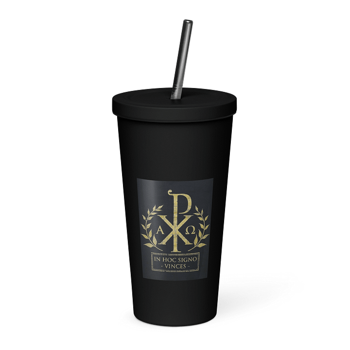 Pahar termic Black Monograma lui Hristos product image (1)