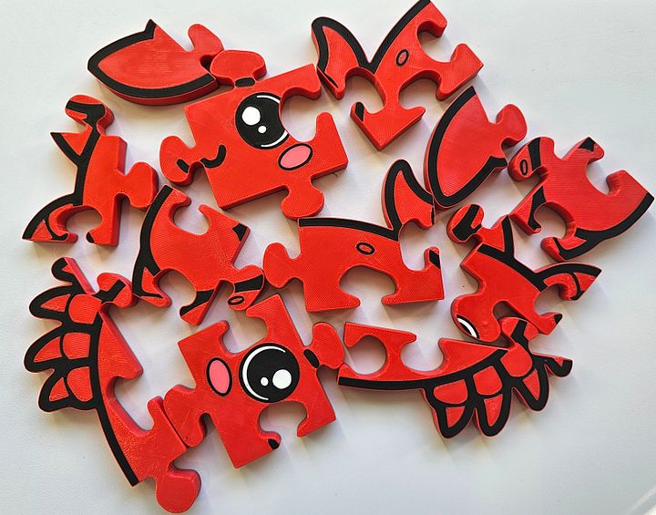 Crab 3D Printed Puzzle – A Playful Ocean-Themed Puzzle! product image (2)