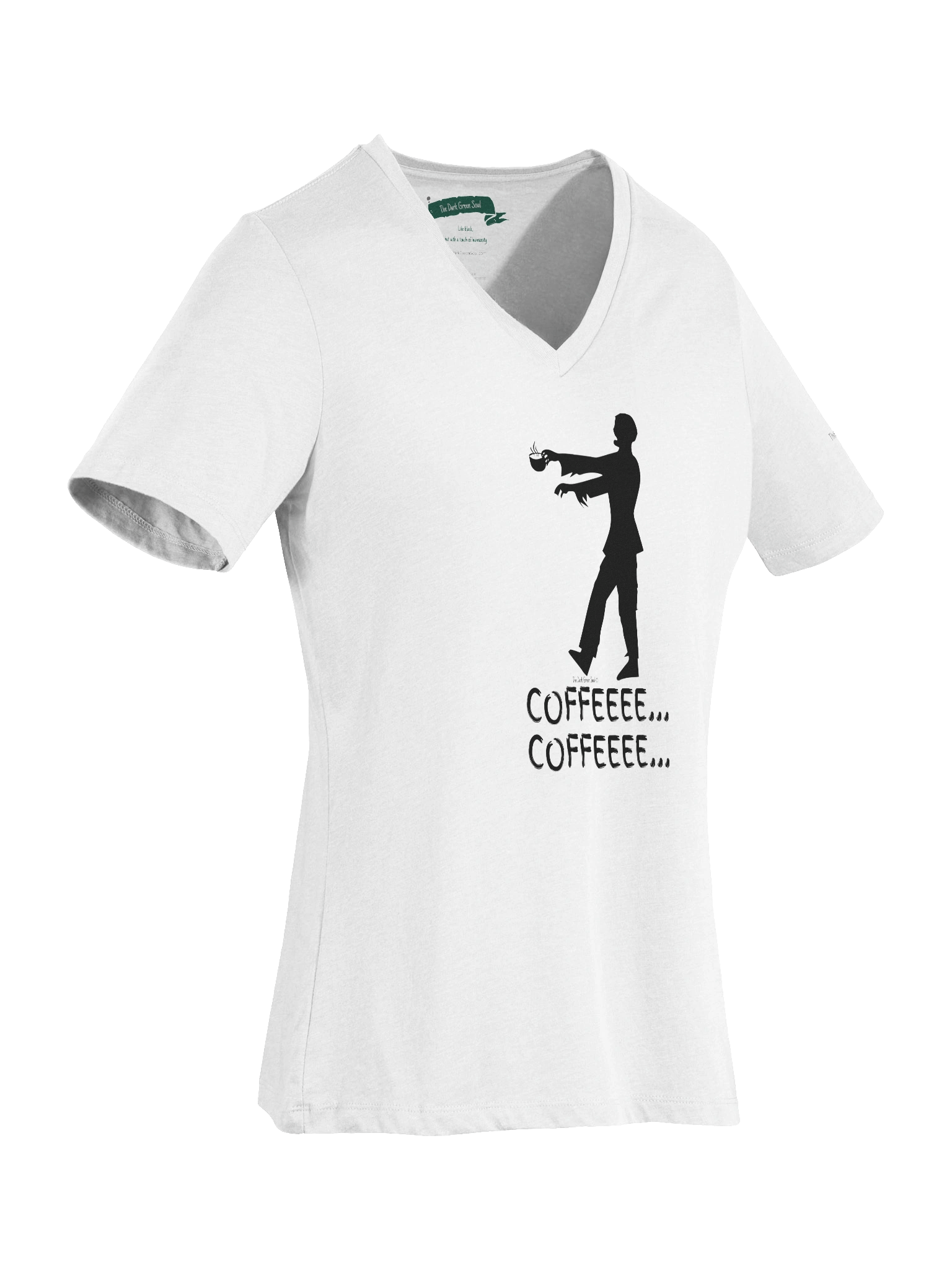 Coffee Zombie Black - Women's V-Neck Tee product image (3)