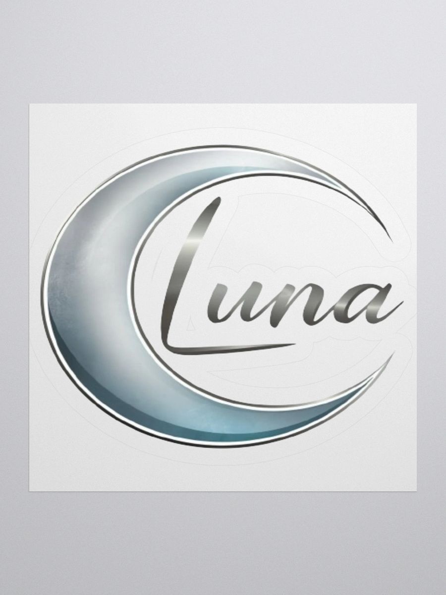 Luna Crescent Moon Vinyl Sticker - Celestial Boho Elegance product image (2)
