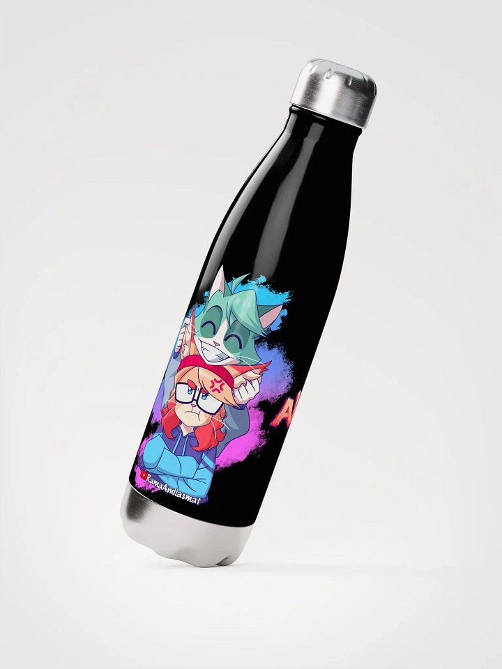 Cyan Teasing Alice's Ears Stainless Steel Water Bottle product image (2)