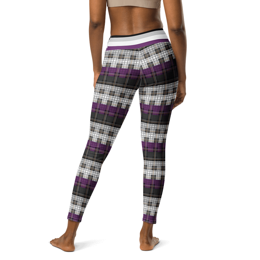 Asexual Pride Plaid Leggings product image (2)