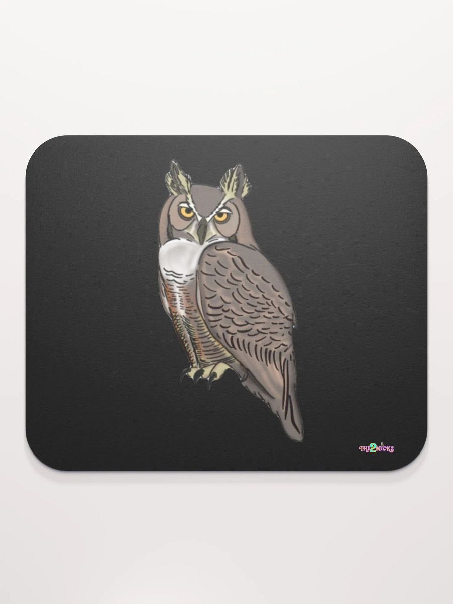 Owl Logo Classic Mouse Pad (Black) product image (1)