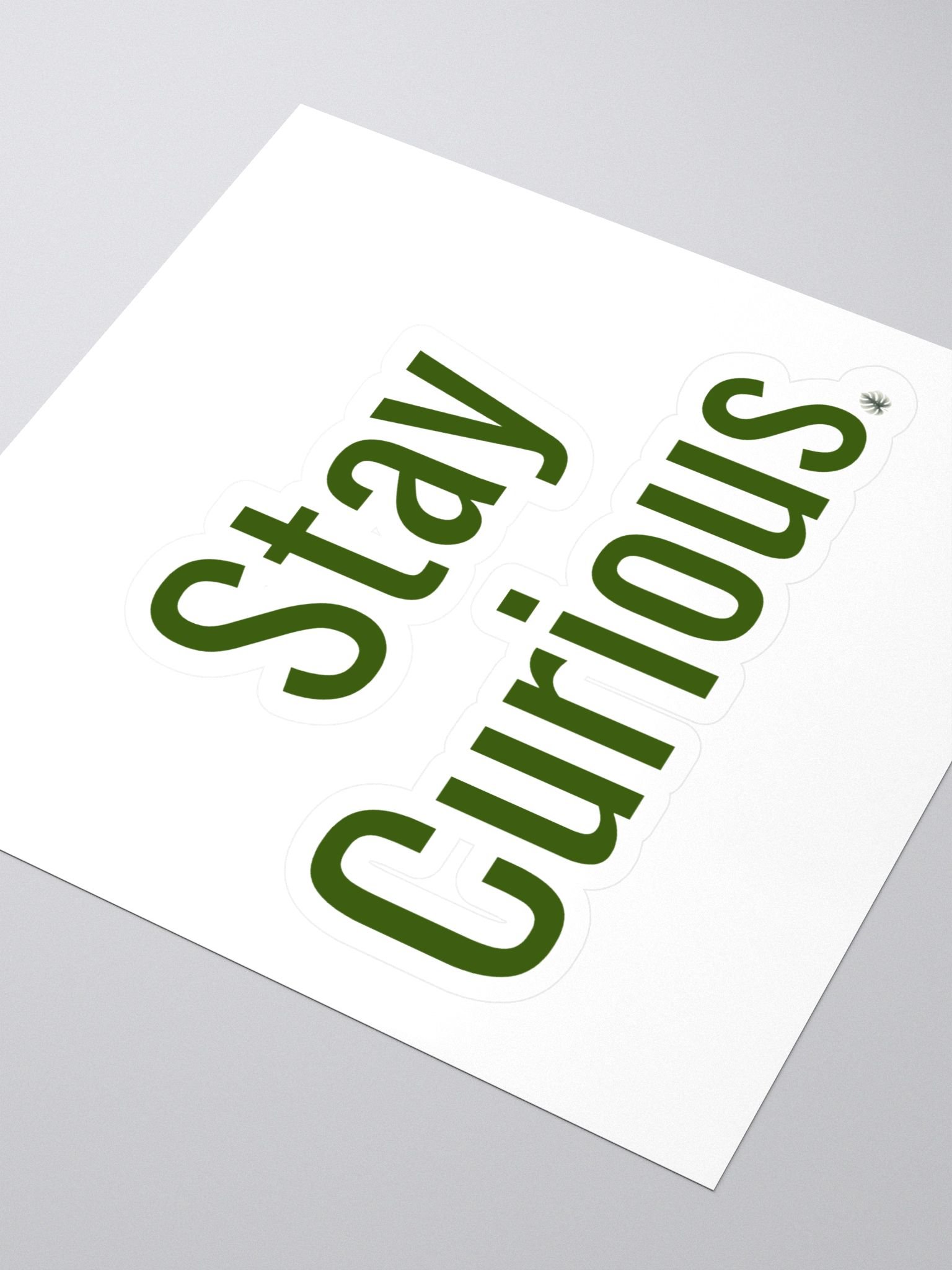 Stay Curious Monstera cut out sticker product image (3)