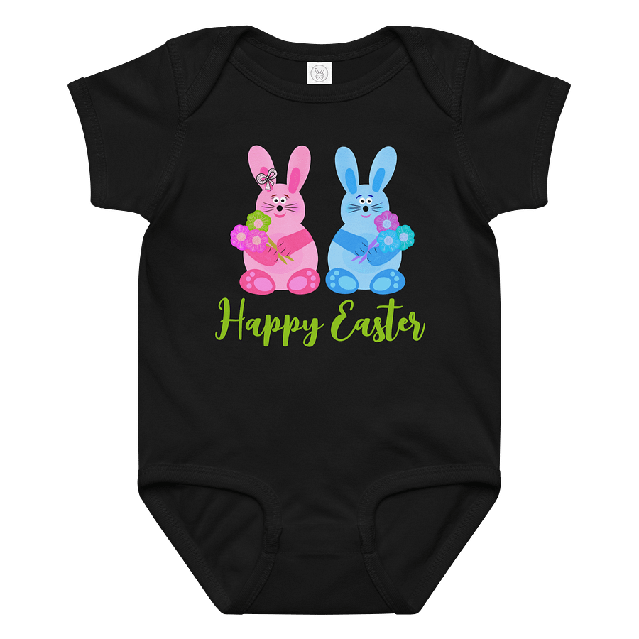 Easter Bunny Bouquet Baby Bodysuit product image (1)