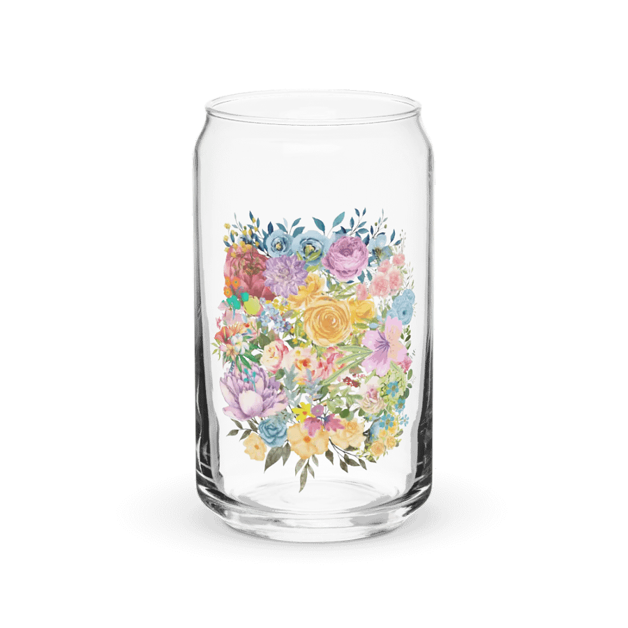 Floral Fusion Can-Shaped Glass product image (1)
