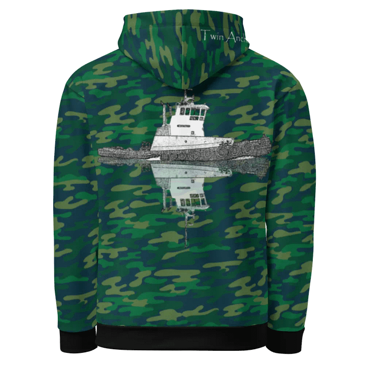 Camouflage Westrac tug Hoodie product image (1)