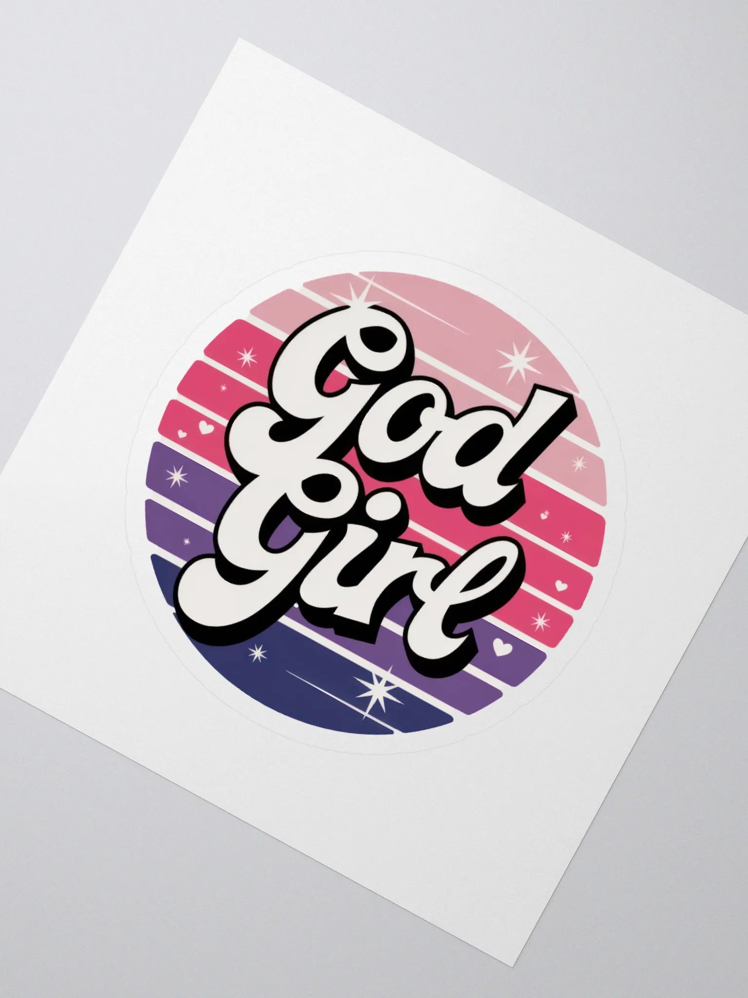 God Girl Kiss Cut Stickers product image (2)