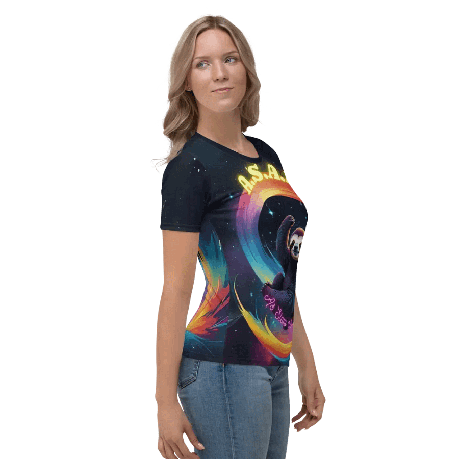 Sloth ASAP As Slow as Possible All Over Print T-shirt product image (5)