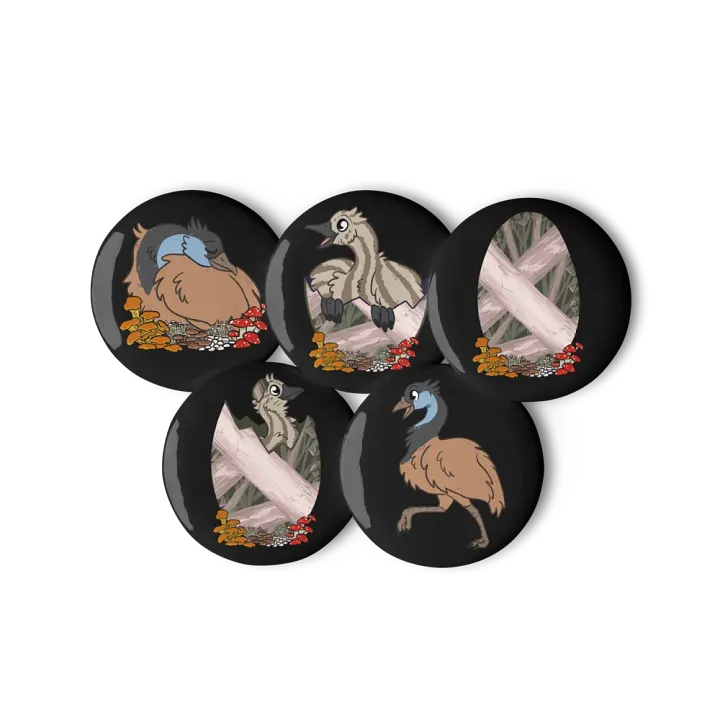 RAWR Earthen Pins - Small Black product image (1)