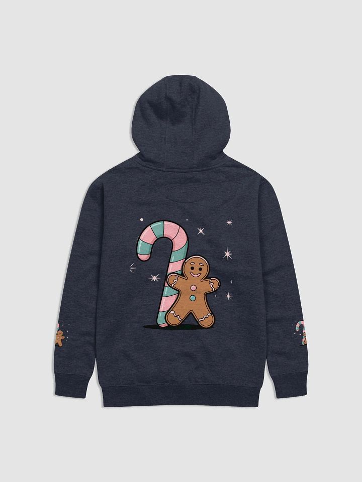 Festive Candy Cane and Gingerbread Man Hoodie product image (23)