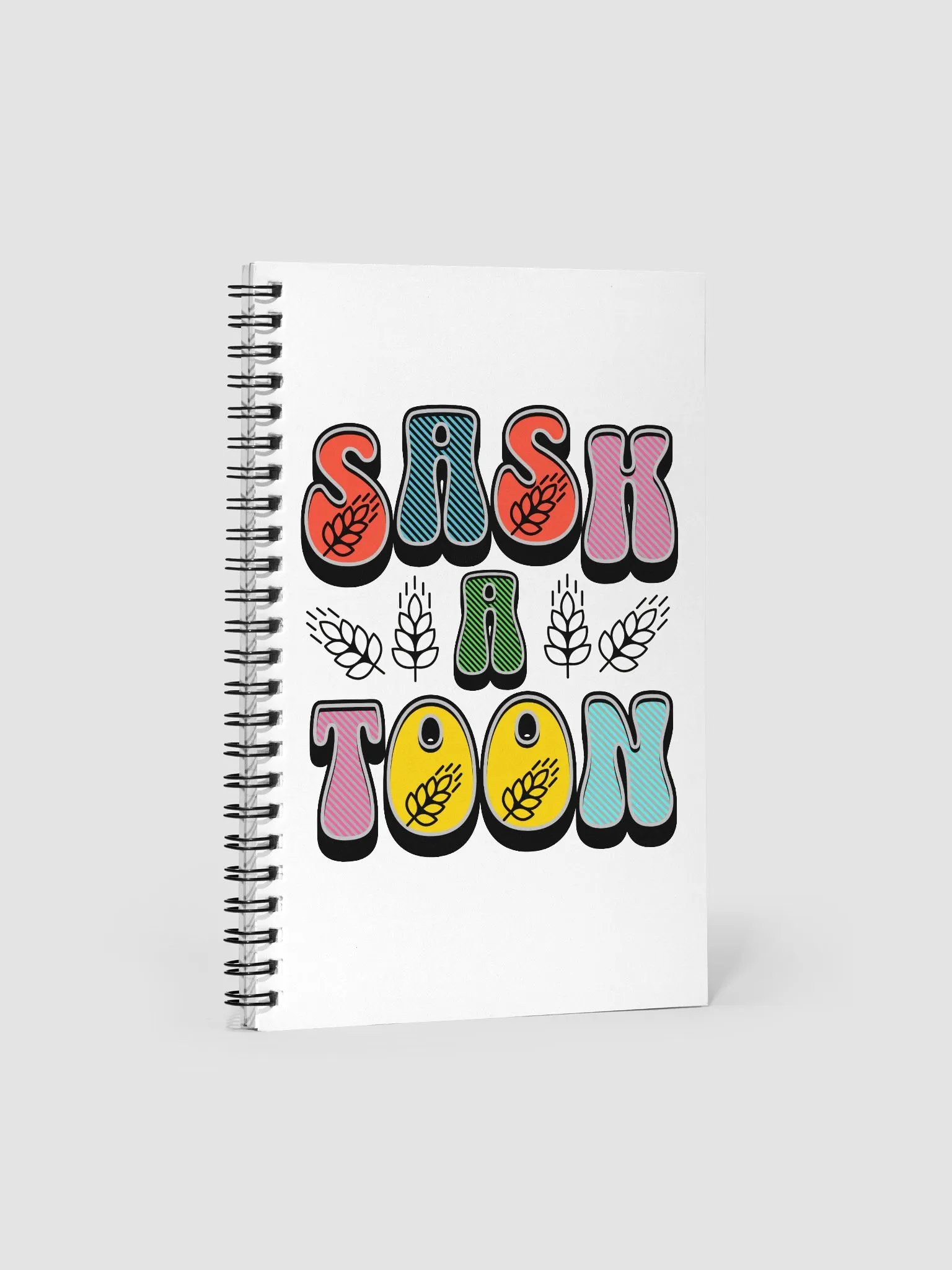 Saskatoon Block Letter Splendor Spiral Notebook product image (1)