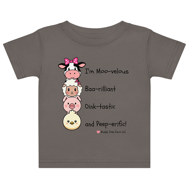 Cute Animal Faces Baby T-Shirt (6-24m) product image (1)