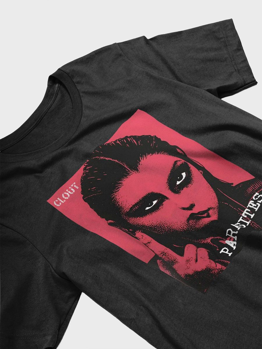 "Clout Parasites" Anti-Fake Influencer Social Critique Graphic Unisex Tee product image (4)