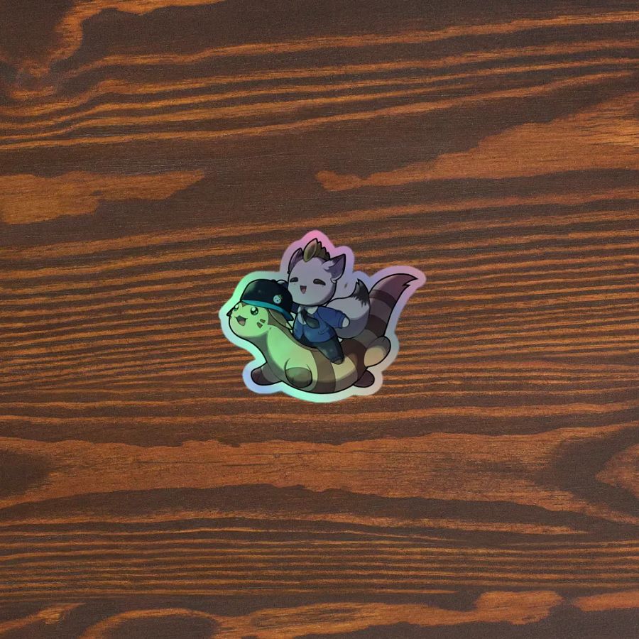 Dad and Furret Adventure Holographic Sticker product image (3)