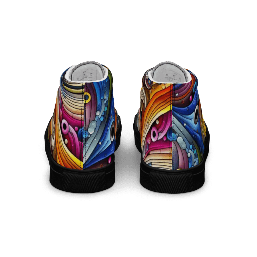 Women's High Top Canvas Shoes -colourful vibrant and trendy design product image (2)