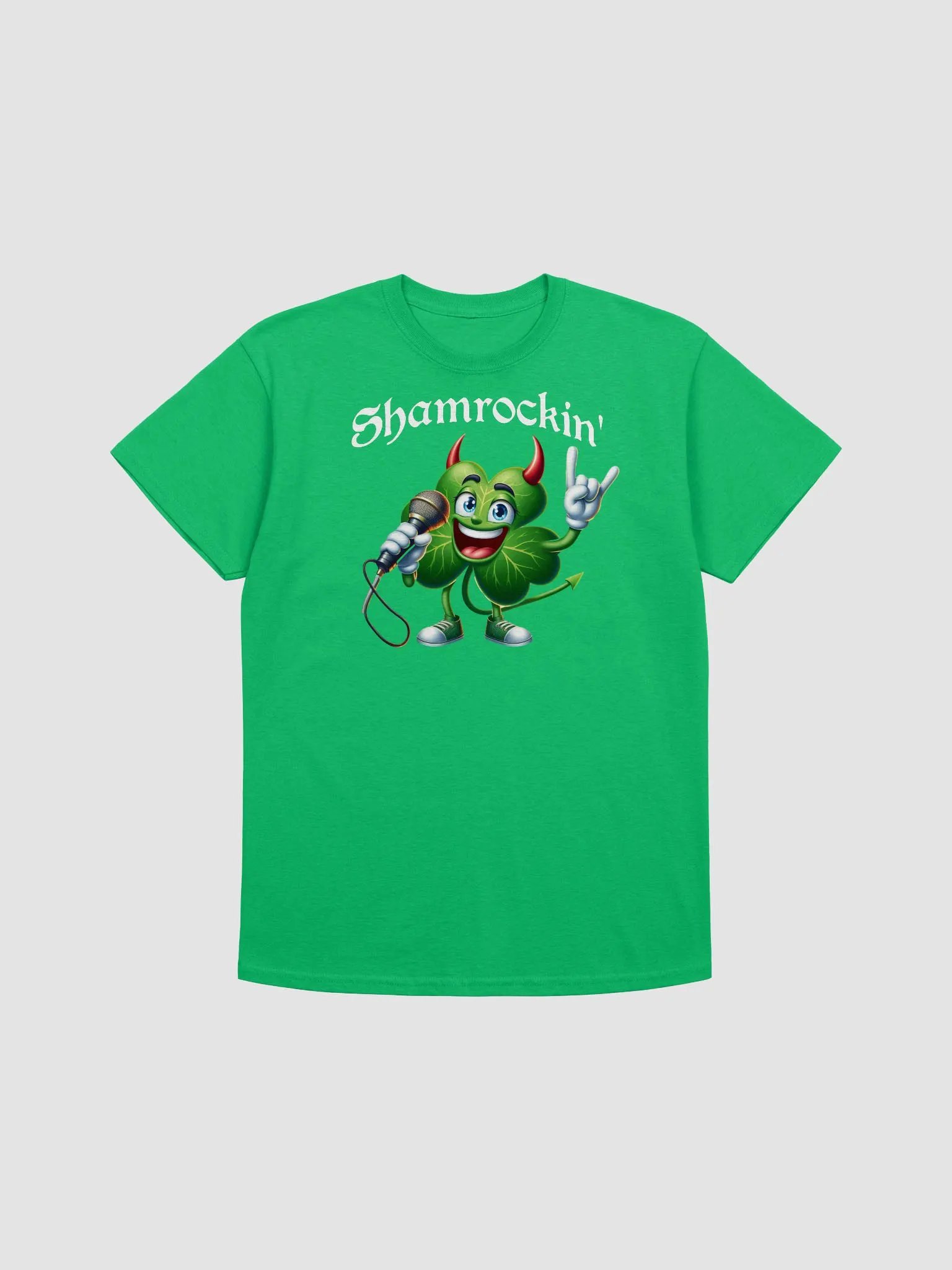 Shamrockin' Rockstar Tee: Unleash Your Inner Irish Rock God! product image (2)