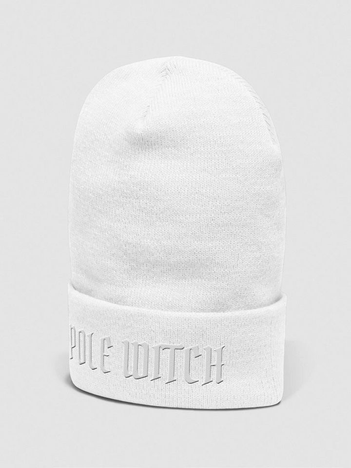 POLE WITCH Whiteout Embroidered Beanie product image (5)