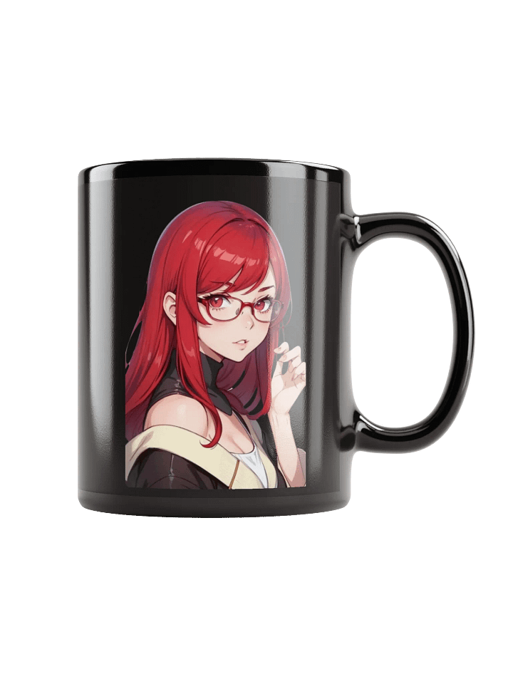 (RED WAIFU) K Black Mug product image (1)