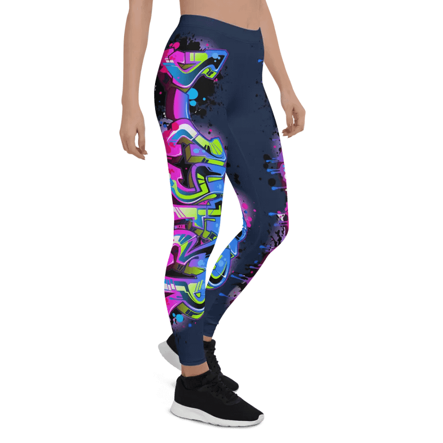 Graffiti Logo Legging Navy Blue product image (5)