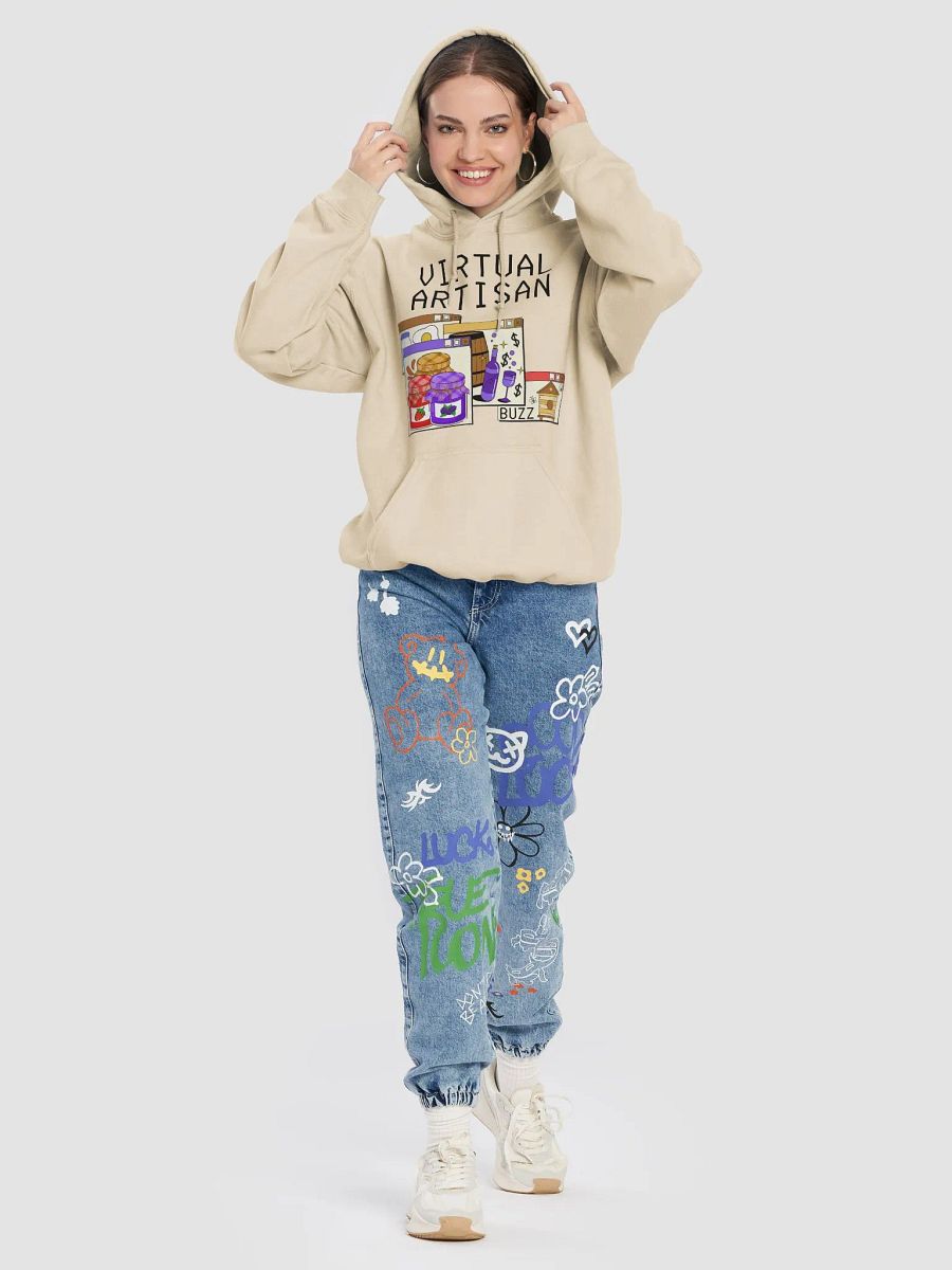 Virtual Artisan Hoodie - Black Text product image (98)