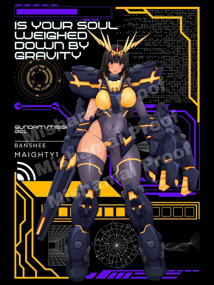 Banshee Gundam T-Shirt product image (2)