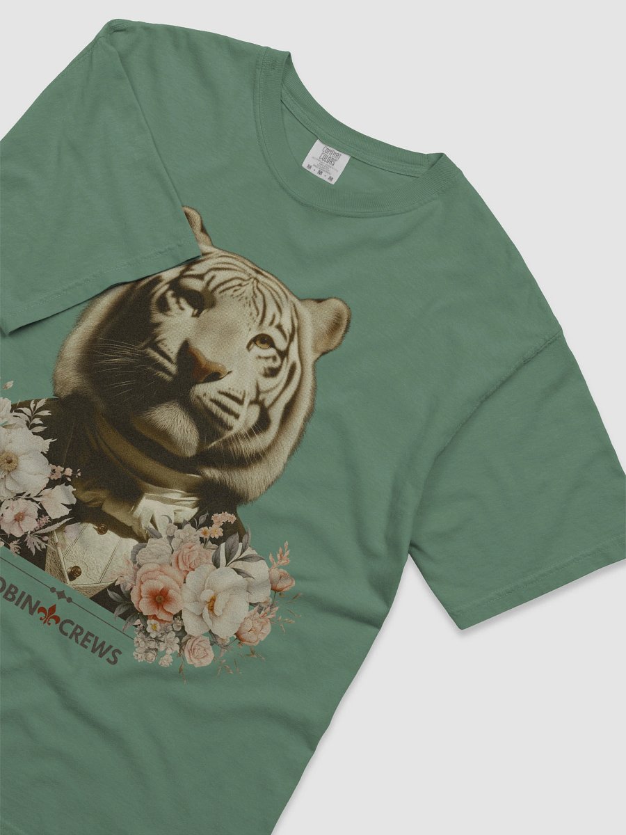 White Tiger Floral T Shirt Vintage Animal product image (3)
