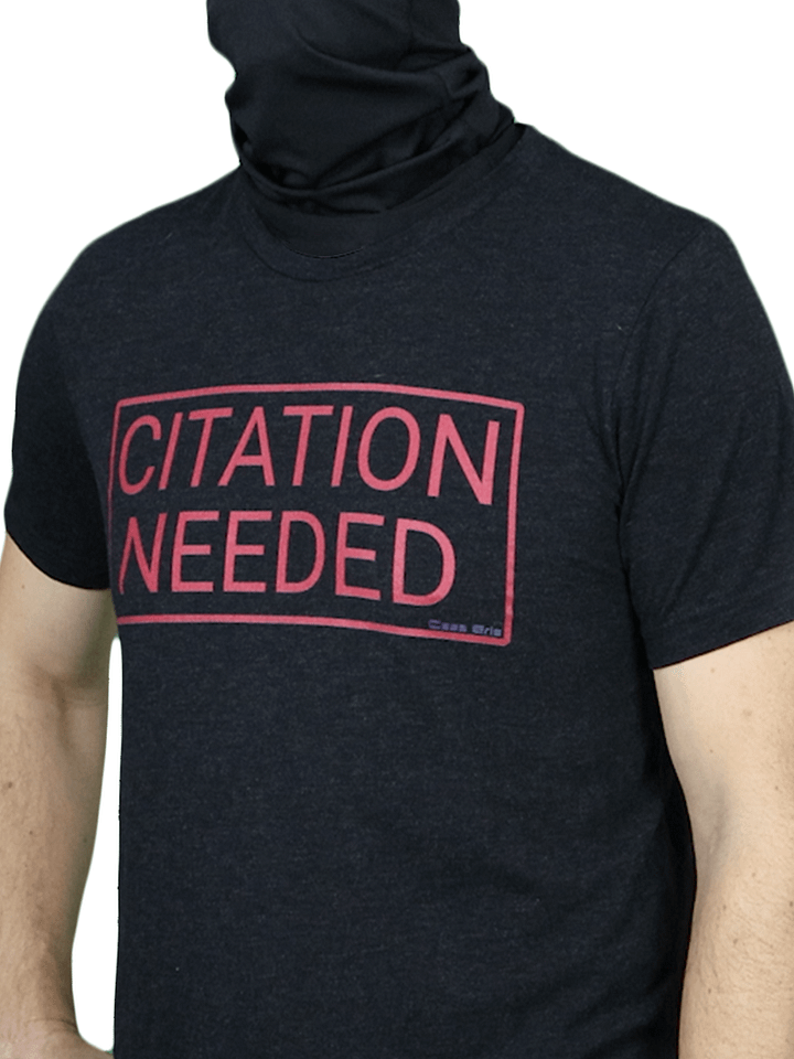 Citation Needed T-Shirt (Red Design, Tri-Blend) product image (1)