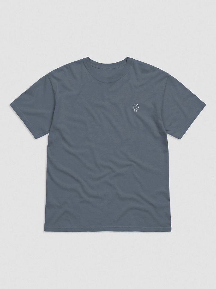 EXCLAIMING MENTALLY (L.C., white) embroidered garment dyed tee product image (9)