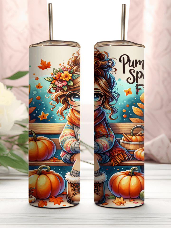Autumn Design Pumpkin Spice Fiesta Ice Tea Fall Stainless Steel Tumbler product image (1)