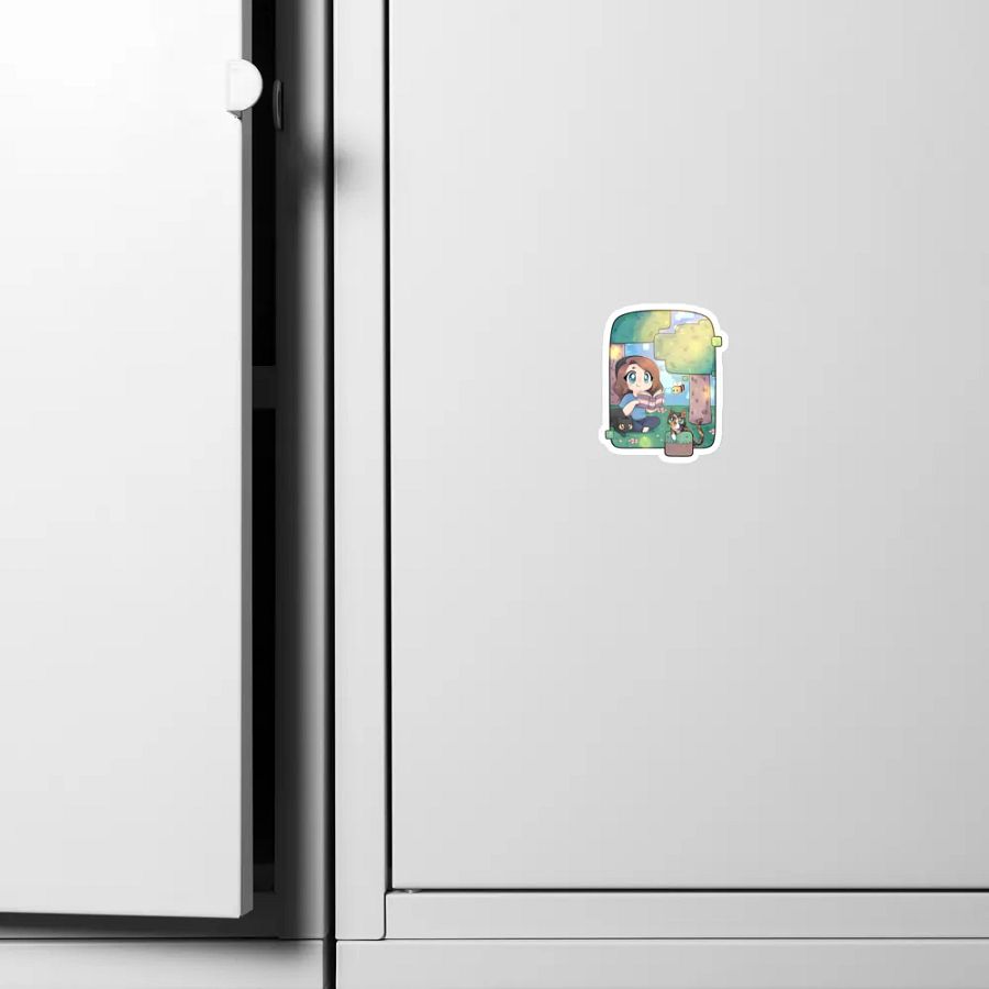 Cozy with MandaLin die-cut magnets product image (10)
