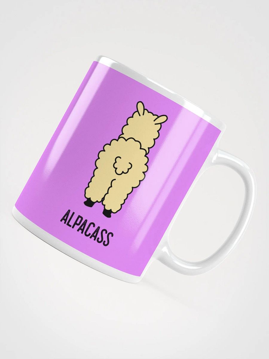 Alpacass Coffee Mug | 11oz & 15oz Variants | Cute Alpaca Face & Cheeky Rear Design | Kiss My Funny Novelty Cup product image (4)